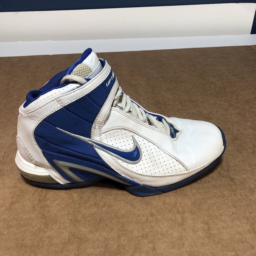Nike Uptempo Size 7 Basketball Shoes, Blue/White, 314035-142
